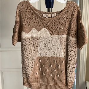 Brown sweater type t-shirt